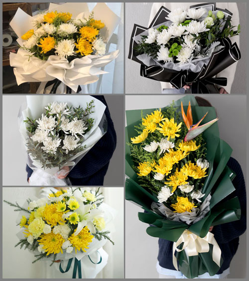 福建莆田秀屿区南日镇赤山村白事花束代送
